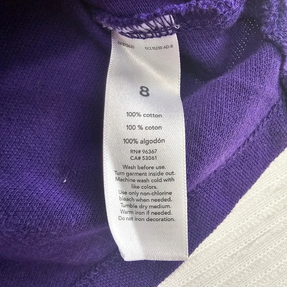 OshKosh B'gosh Boys Purple Short Sleeve Pique Polo Shirt Size 8‎ School Uniform